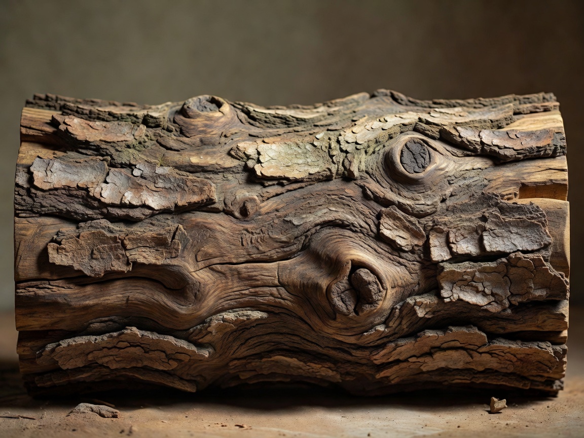 Beautiful textured wooden trunk showing natural bark patterns used as visual section divider